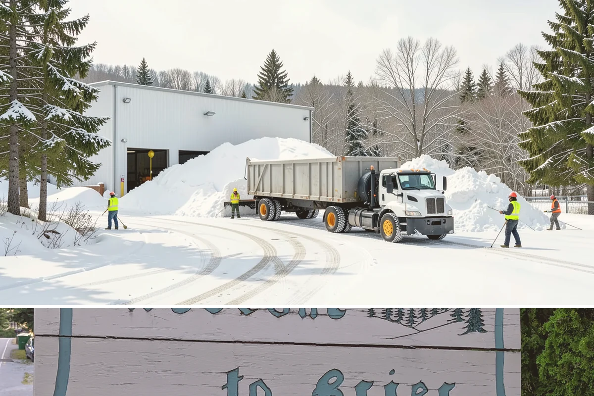 Office Park Snow Removal in Brier, Snohomish County, WA - Office parks need dependable service December through February around weekday morning freeze events.