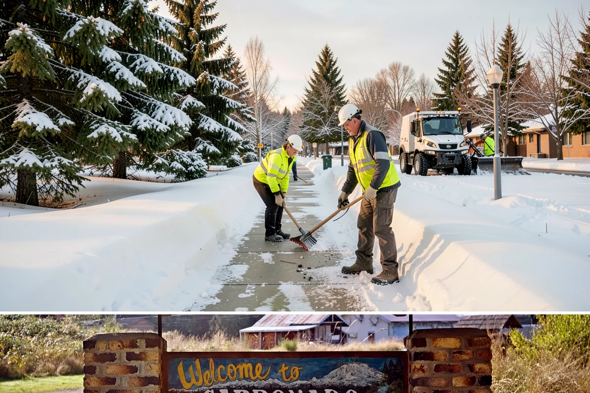 Office Park Snow Removal in Carbonado, Pierce County, WA - Office parks need dependable service December through February around weekday morning freeze events.