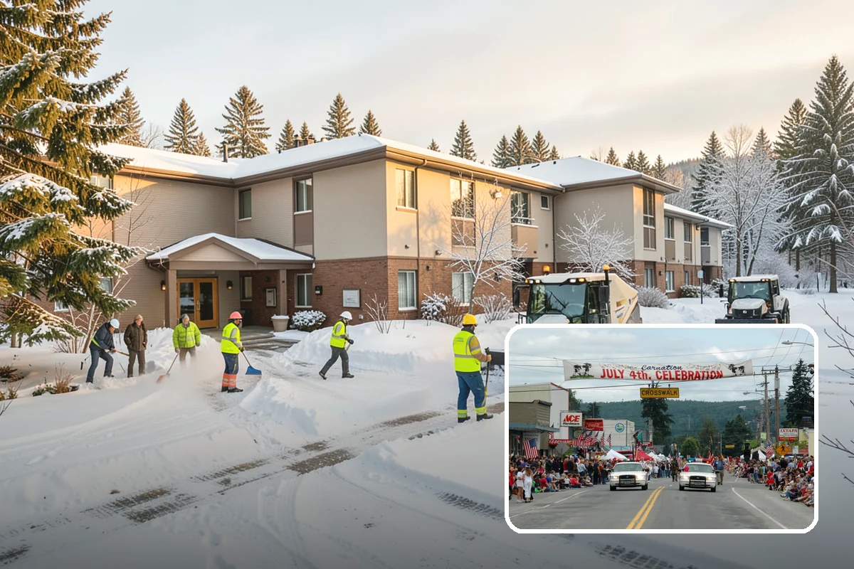 Office Park Snow Removal in Carnation, King County, WA - Whole-campus coordination across shared lots and drives