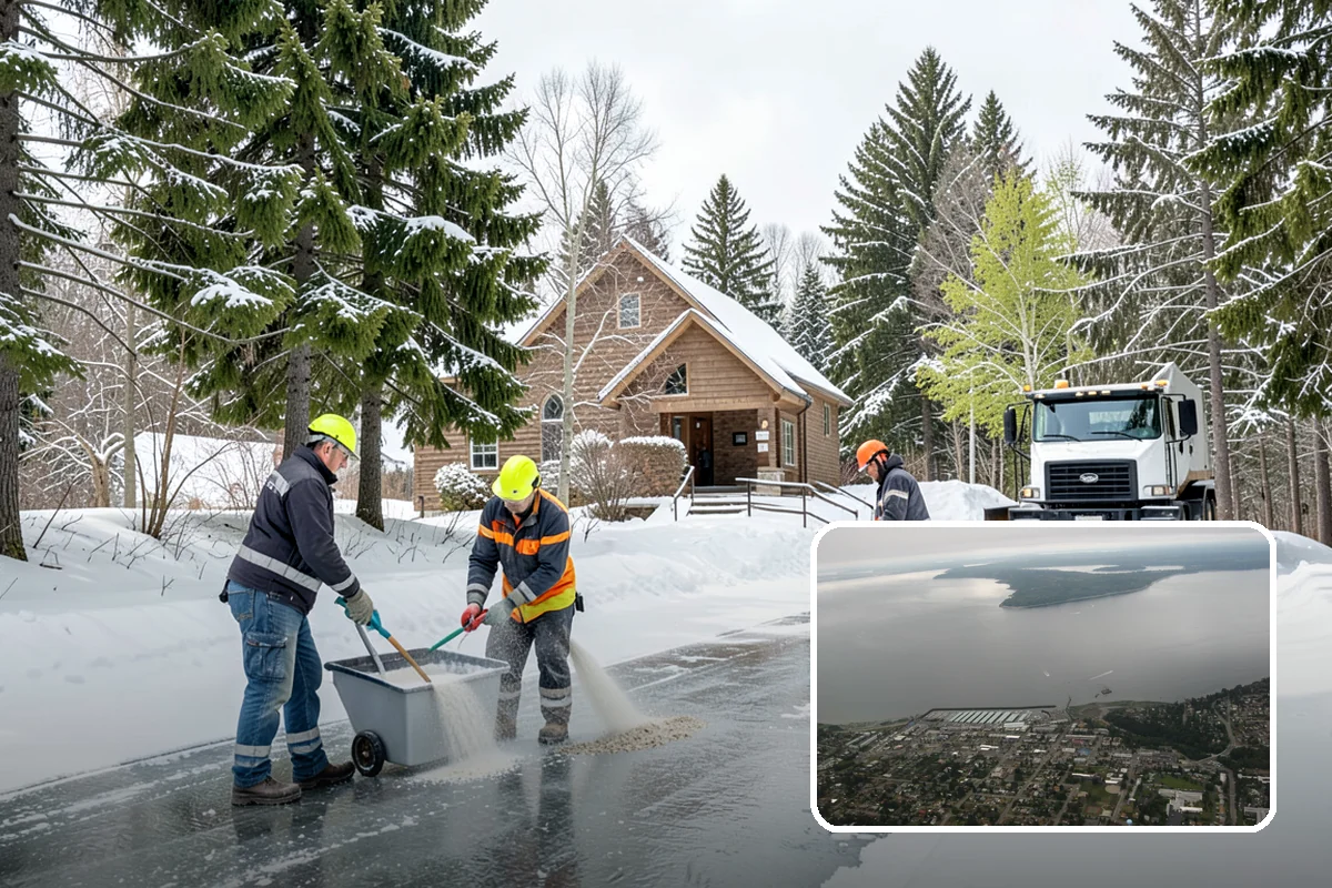 Office Park Snow Removal in Des Moines, King County, WA - Whole-campus coordination across shared lots and drives