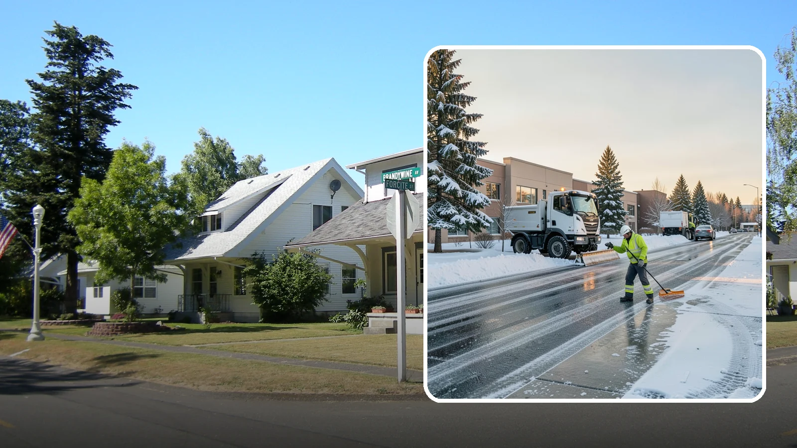 Office Park Snow Removal in DuPont, Pierce County, WA - Across multiple buildings and shared lots, we coordinate one seamless snow plan so every tenant's employees arrive to a cleared...