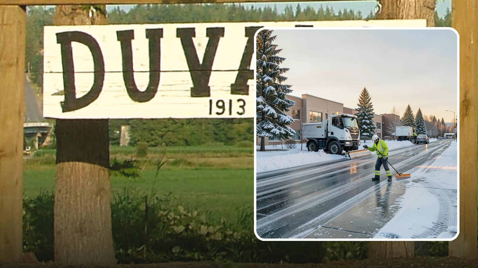 Office Park Snow Removal in Duvall, King County, WA - Across multiple buildings and shared lots, we coordinate one seamless snow plan so every tenant's employees arrive to a cleared...