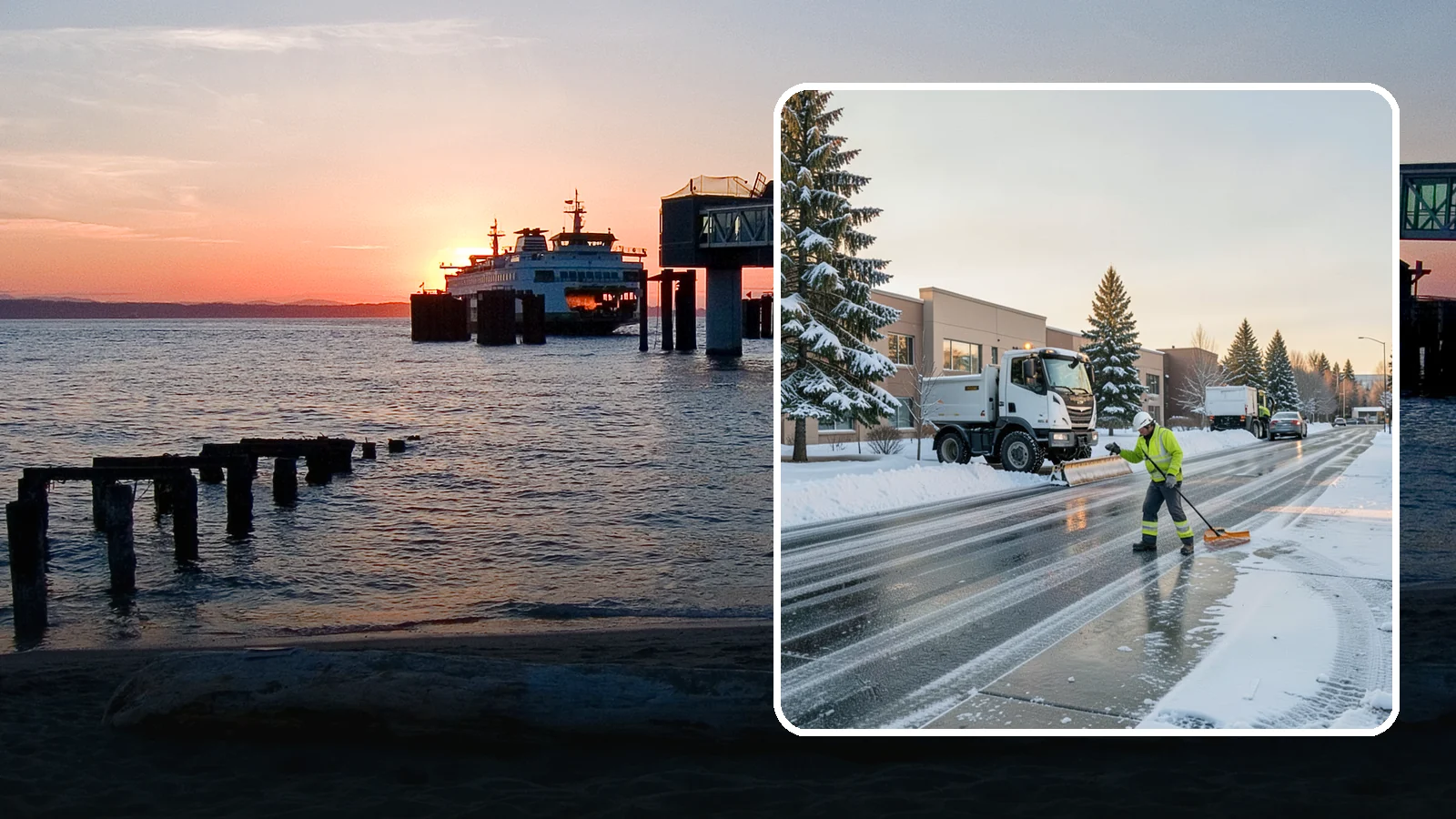 Office Park Snow Removal in Edmonds, Snohomish County, WA - Across multiple buildings and shared lots, we coordinate one seamless snow plan so every tenant's employees arrive to a cleared...