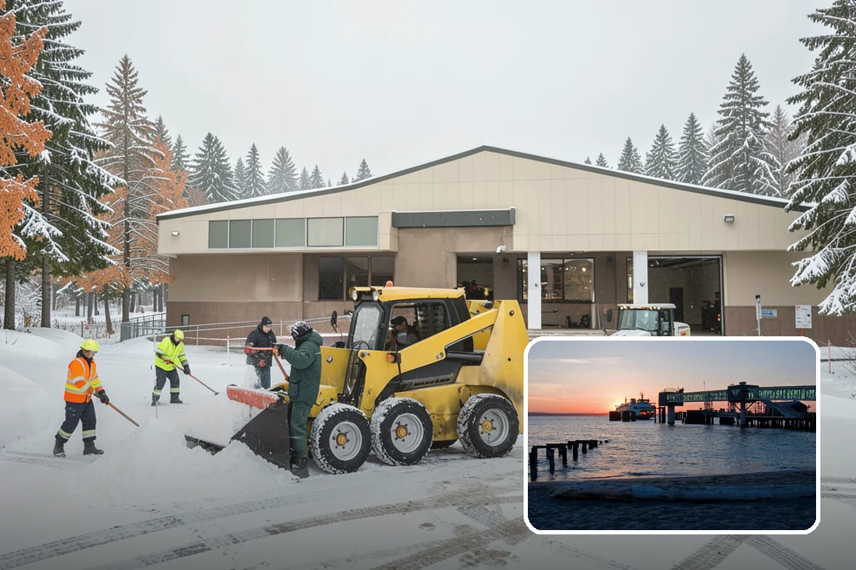Office Park Snow Removal in Edmonds, Snohomish County, WA - Whole-campus coordination across shared lots and drives