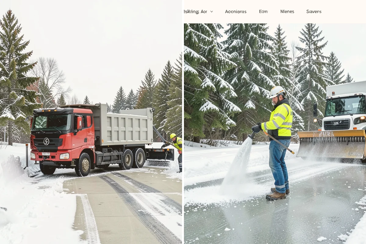 Office Park Snow Removal in Edmonds, Snohomish County, WA - Inventory shared lots, drive aisles, and inter-building walks
