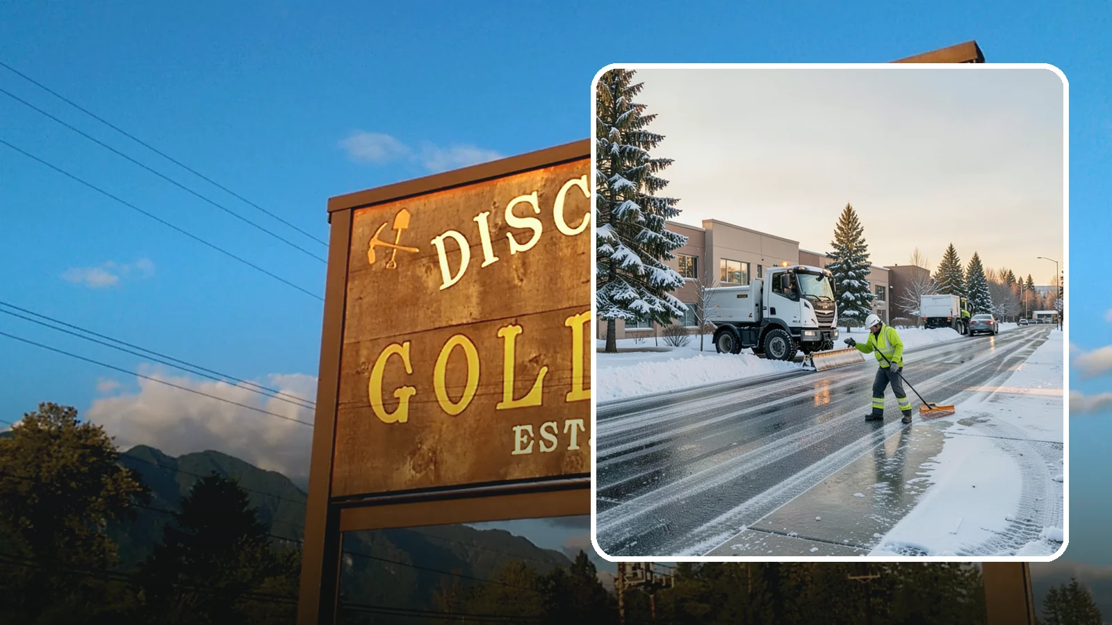 Office Park Snow Removal in Gold Bar, Snohomish County, WA - Across multiple buildings and shared lots, we coordinate one seamless snow plan so every tenant's employees arrive to a cleared...