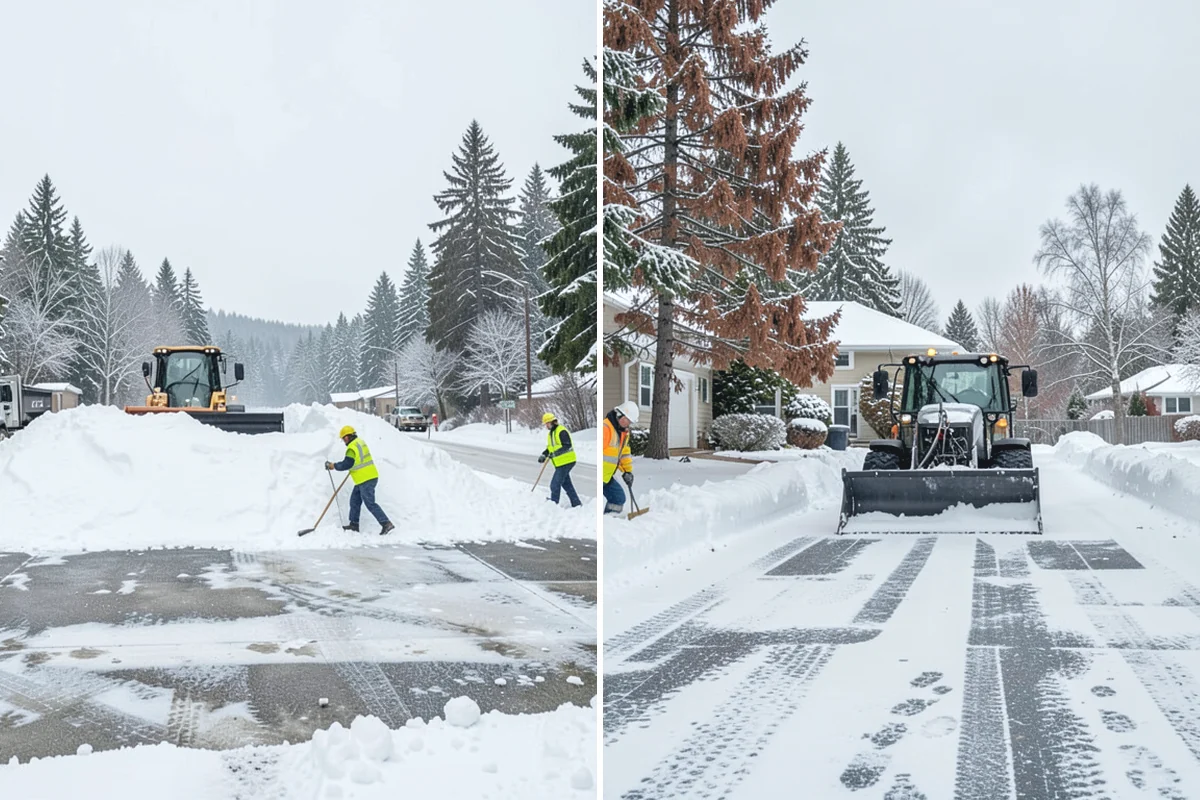 Office Park Snow Removal in Gold Bar, Snohomish County, WA - Inventory shared lots, drive aisles, and inter-building walks