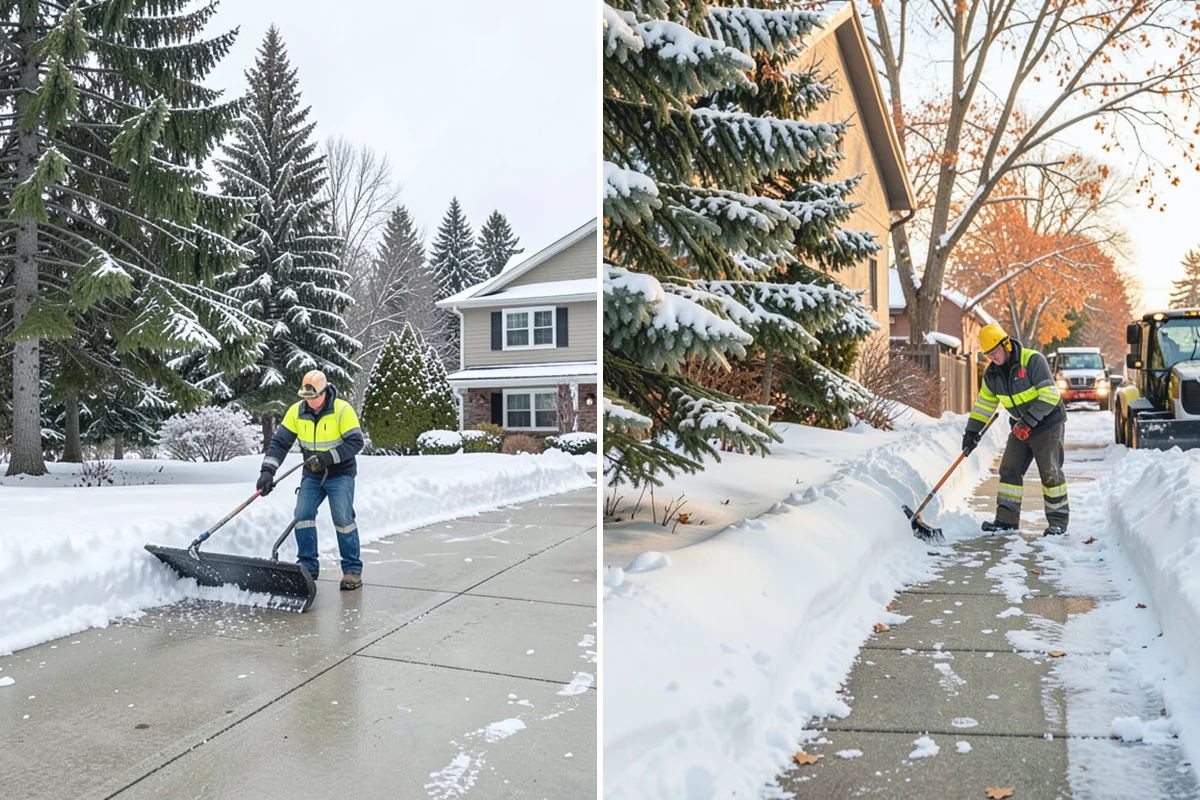 Office Park Snow Removal in Granite Falls, Snohomish County, WA - Inventory shared lots, drive aisles, and inter-building walks