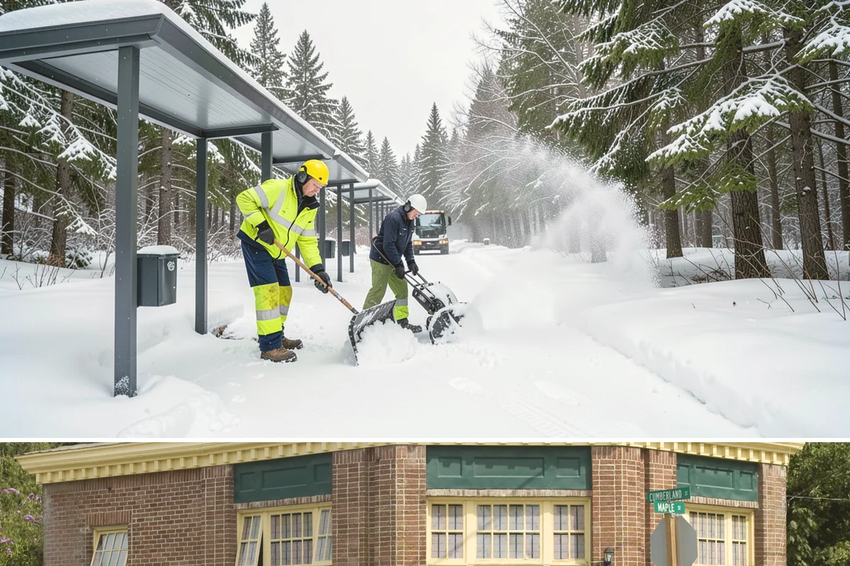 Office Park Snow Removal in Hamilton, Skagit County, WA - Office parks need dependable service December through February around weekday morning freeze events.