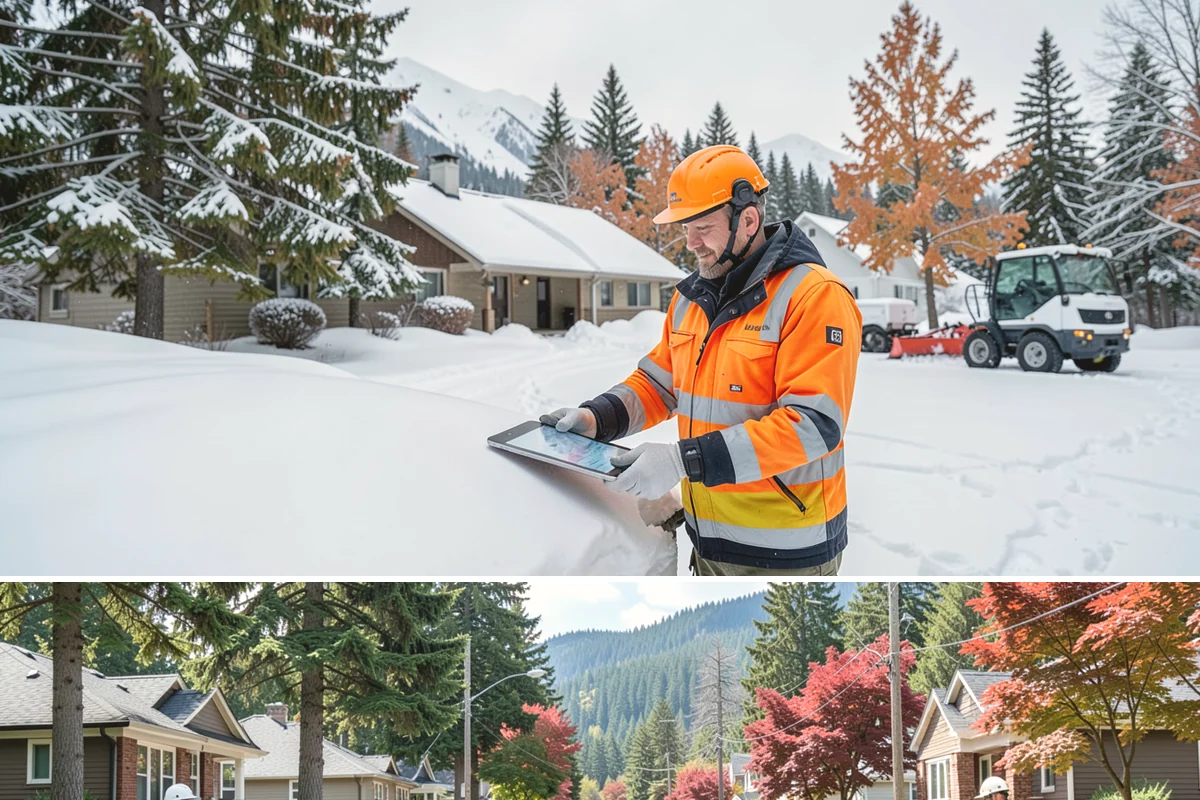 Office Park Snow Removal in Hunts Point, King County, WA - Office parks need dependable service December through February around weekday morning freeze events.