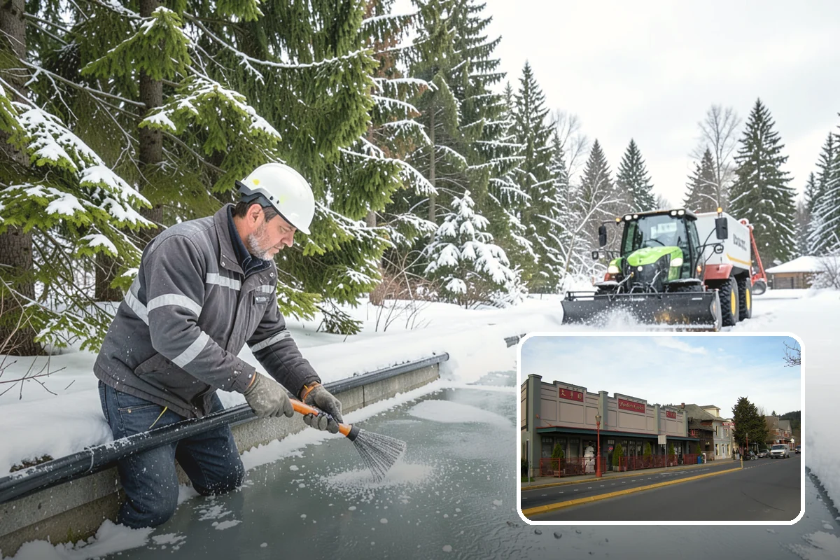 Office Park Snow Removal in Issaquah, King County, WA - Whole-campus coordination across shared lots and drives