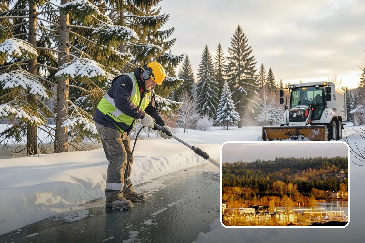 Office Park Snow Removal in Kenmore, King County, WA - Whole-campus coordination across shared lots and drives