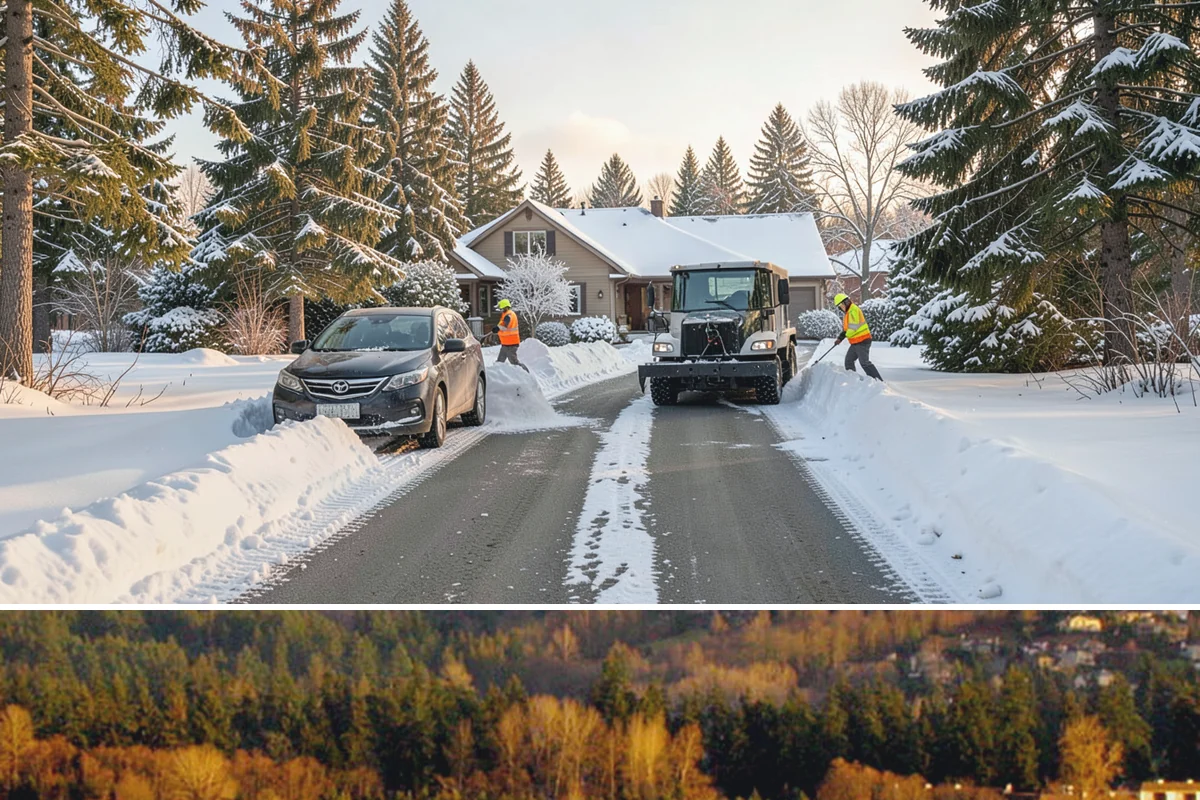 Office Park Snow Removal in Kenmore, King County, WA - Office parks need dependable service December through February around weekday morning freeze events.