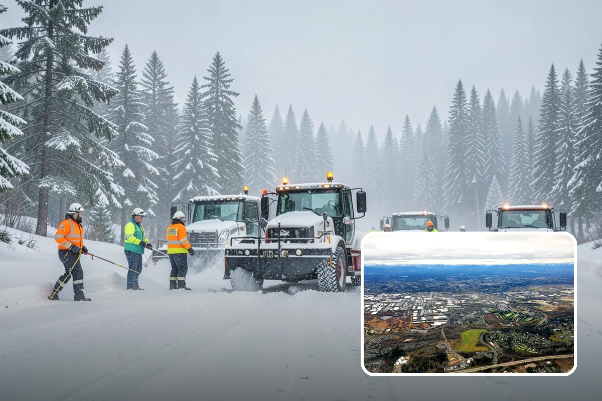 Office Park Snow Removal in Kent, King County, WA - Whole-campus coordination across shared lots and drives