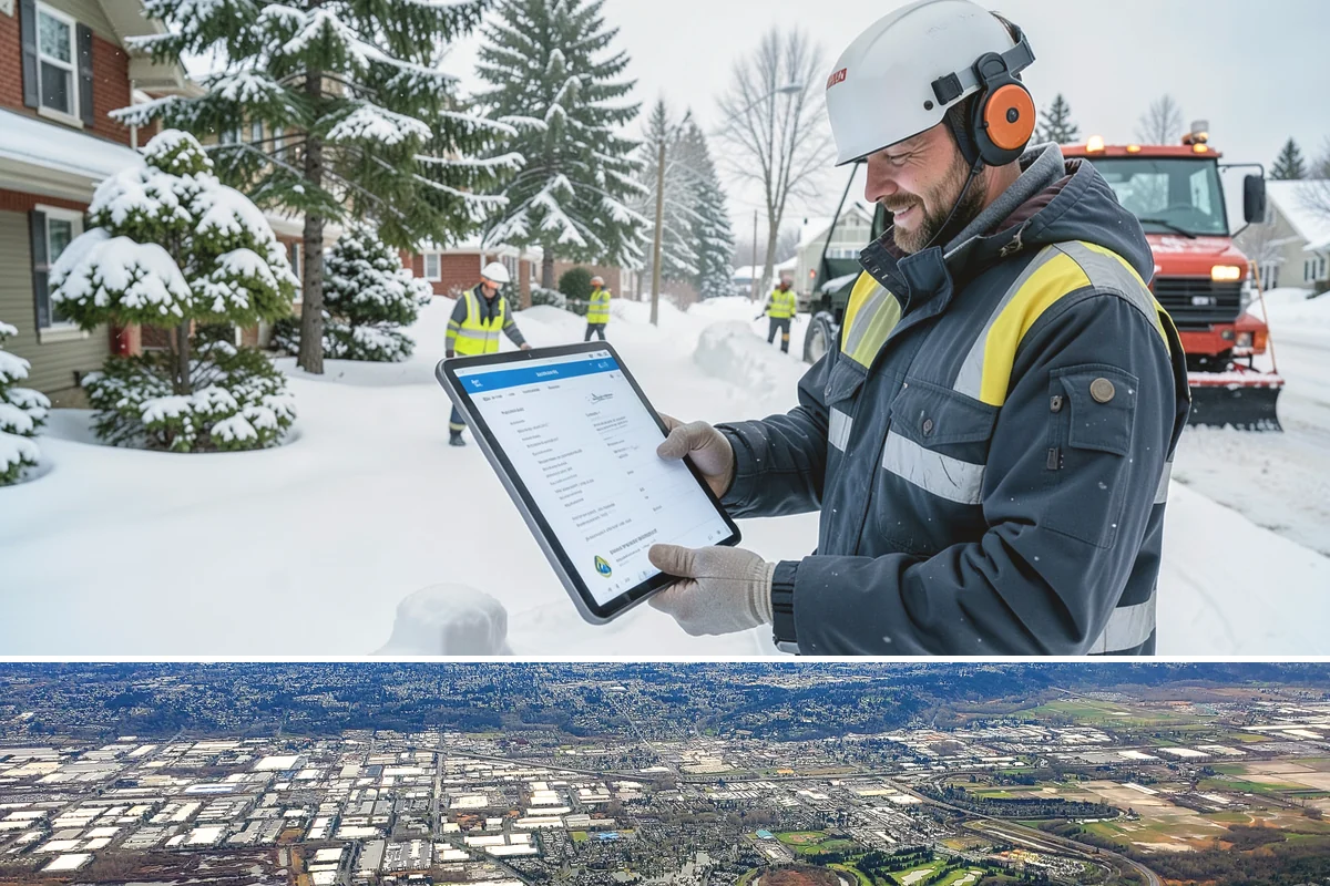 Office Park Snow Removal in Kent, King County, WA - Office parks need dependable service December through February around weekday morning freeze events.