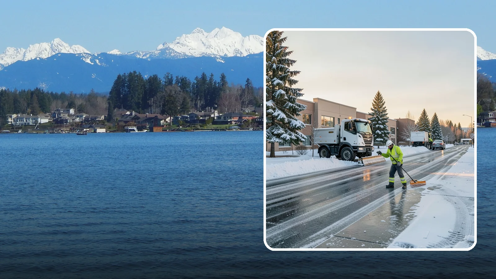 Office Park Snow Removal in Lake Stevens, Snohomish County, WA - Across multiple buildings and shared lots, we coordinate one seamless snow plan so every tenant's employees arrive to a cleared...