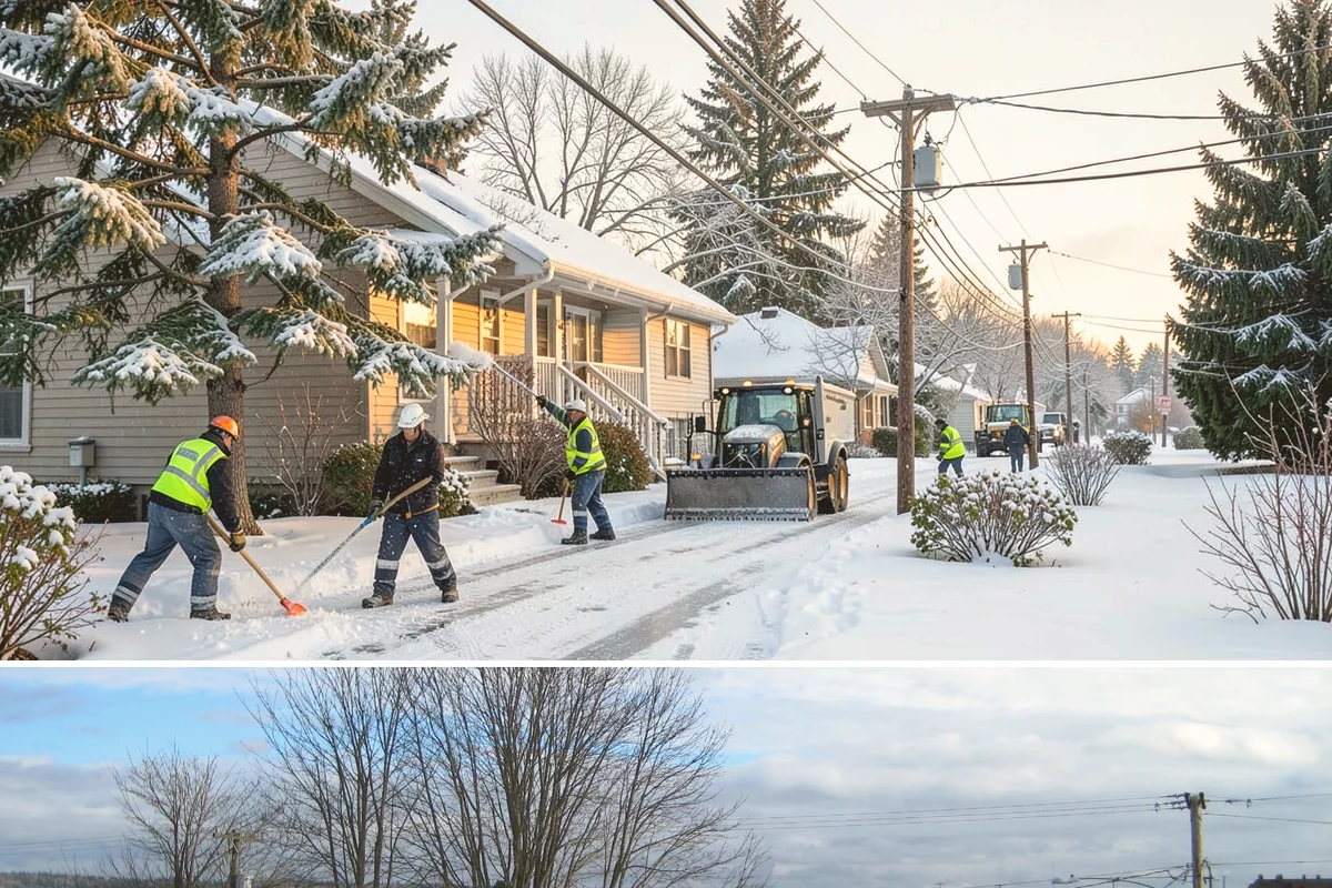 Office Park Snow Removal in Langley, Island County, WA - Office parks need dependable service December through February around weekday morning freeze events.