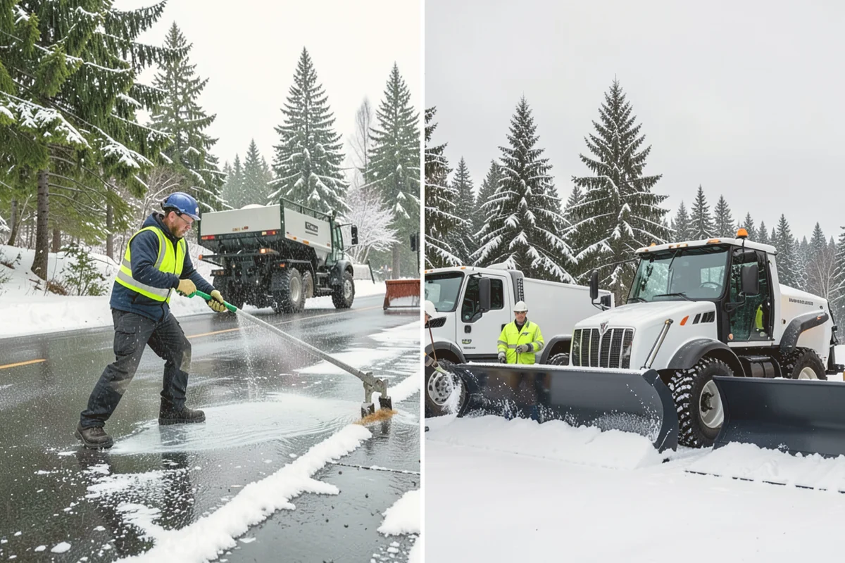 Office Park Snow Removal in Lynnwood, Snohomish County, WA - Inventory shared lots, drive aisles, and inter-building walks
