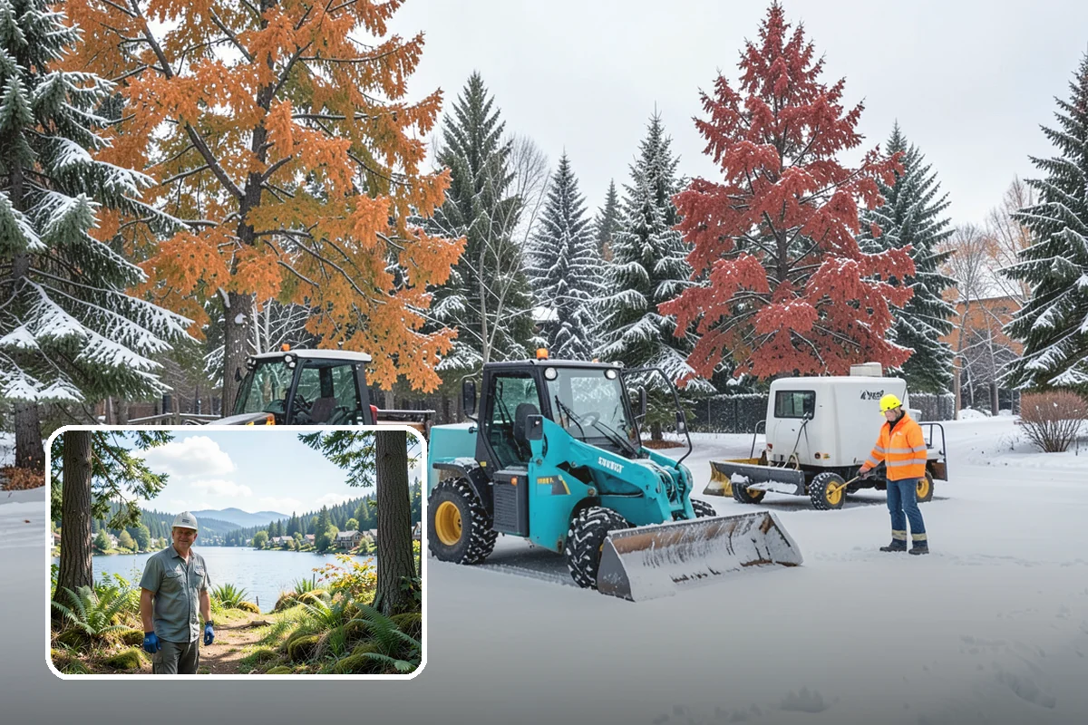 Office Park Snow Removal in Milton, King County, WA - Whole-campus coordination across shared lots and drives