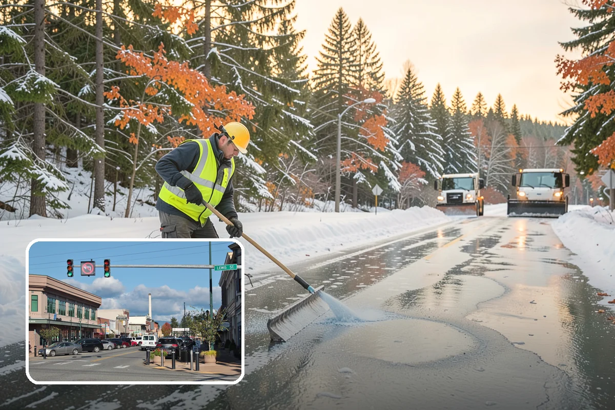 Office Park Snow Removal in Monroe, Snohomish County, WA - Whole-campus coordination across shared lots and drives