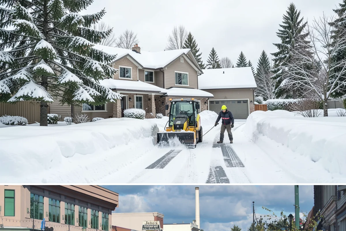 Office Park Snow Removal in Monroe, Snohomish County, WA - Office parks need dependable service December through February around weekday morning freeze events.