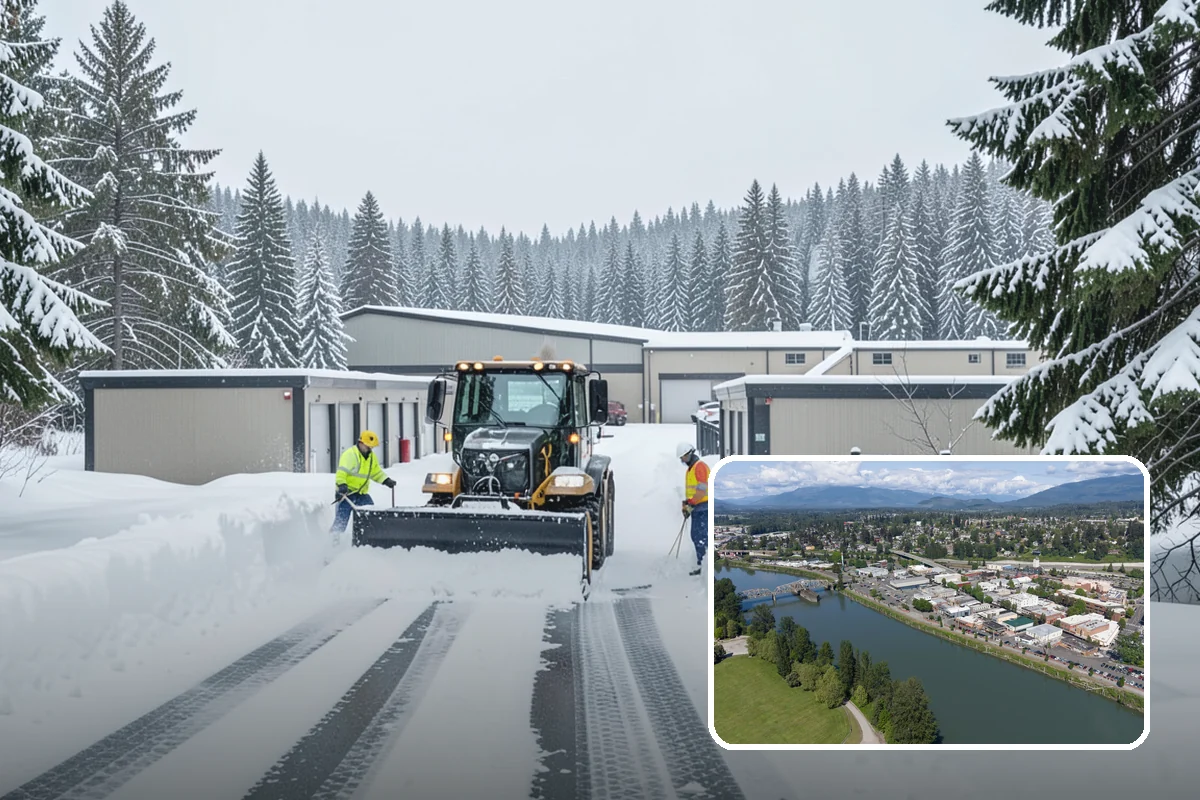 Office Park Snow Removal in Mount Vernon, Skagit County, WA - Whole-campus coordination across shared lots and drives