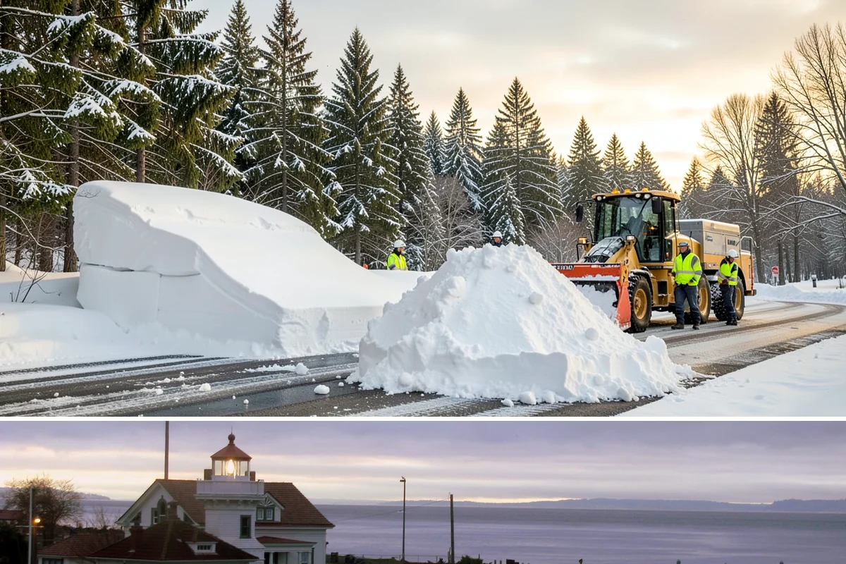 Office Park Snow Removal in Mukilteo, Snohomish County, WA - Office parks need dependable service December through February around weekday morning freeze events.