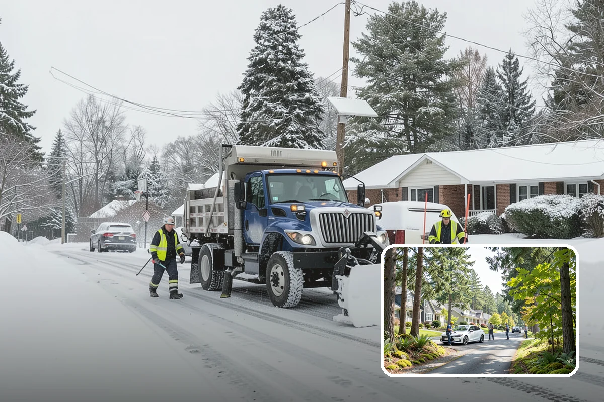 Office Park Snow Removal in Normandy Park, King County, WA - Whole-campus coordination across shared lots and drives
