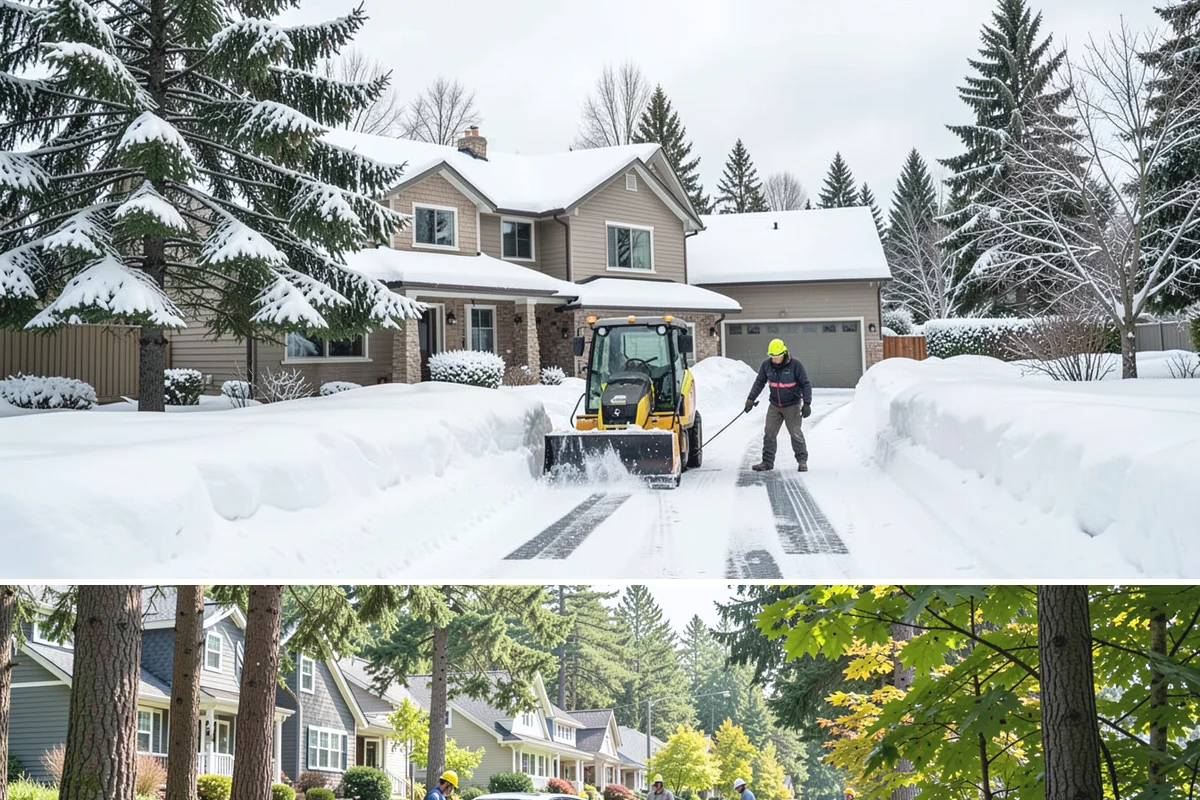 Office Park Snow Removal in Normandy Park, King County, WA - Office parks need dependable service December through February around weekday morning freeze events.