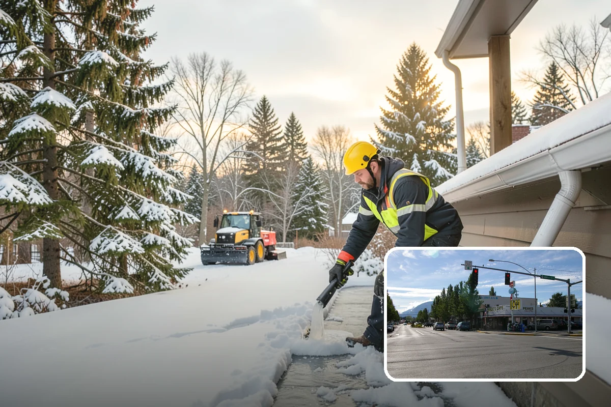 Office Park Snow Removal in North Bend, King County, WA - Whole-campus coordination across shared lots and drives