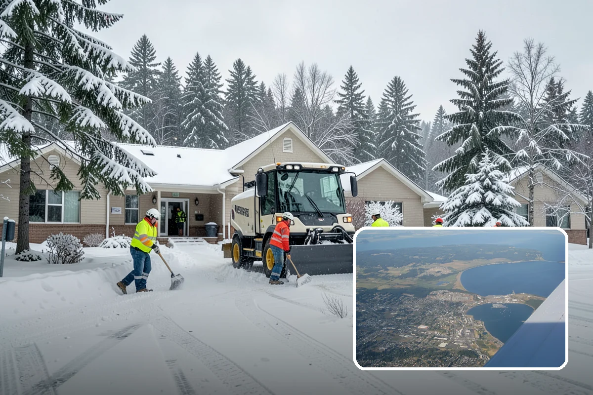 Office Park Snow Removal in Oak Harbor, Island County, WA - Whole-campus coordination across shared lots and drives