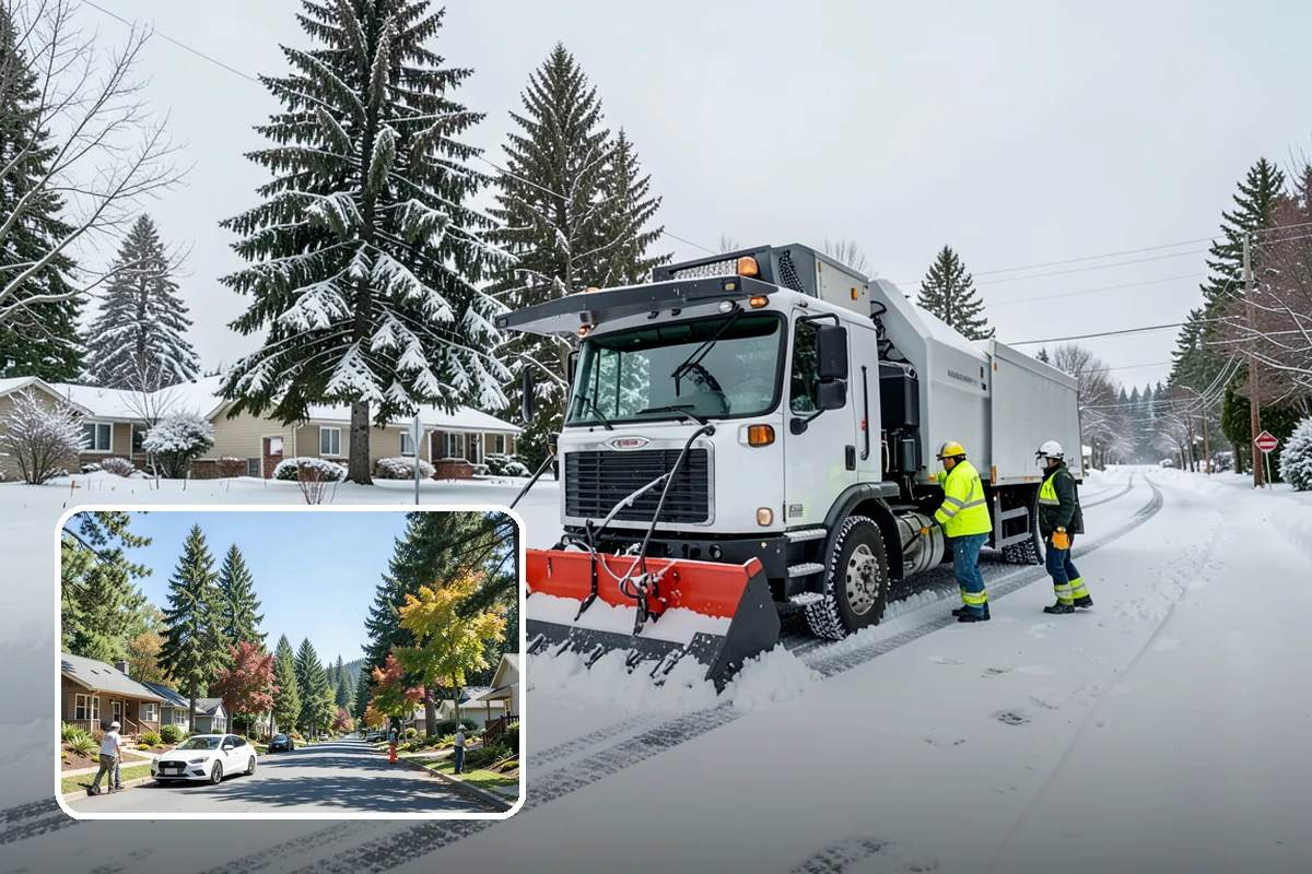 Office Park Snow Removal in Orting, Pierce County, WA - Whole-campus coordination across shared lots and drives
