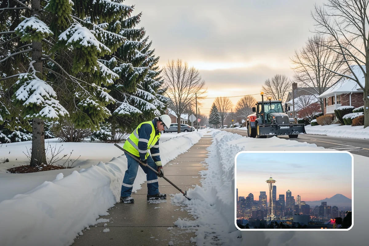 Office Park Snow Removal in Seattle, King County, WA - Whole-campus coordination across shared lots and drives