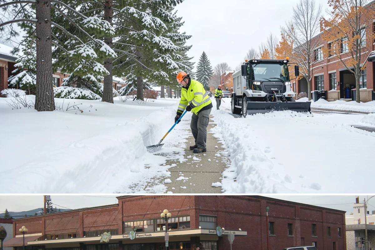 Office Park Snow Removal in Sedro-Woolley, Skagit County, WA - Office parks need dependable service December through February around weekday morning freeze events.