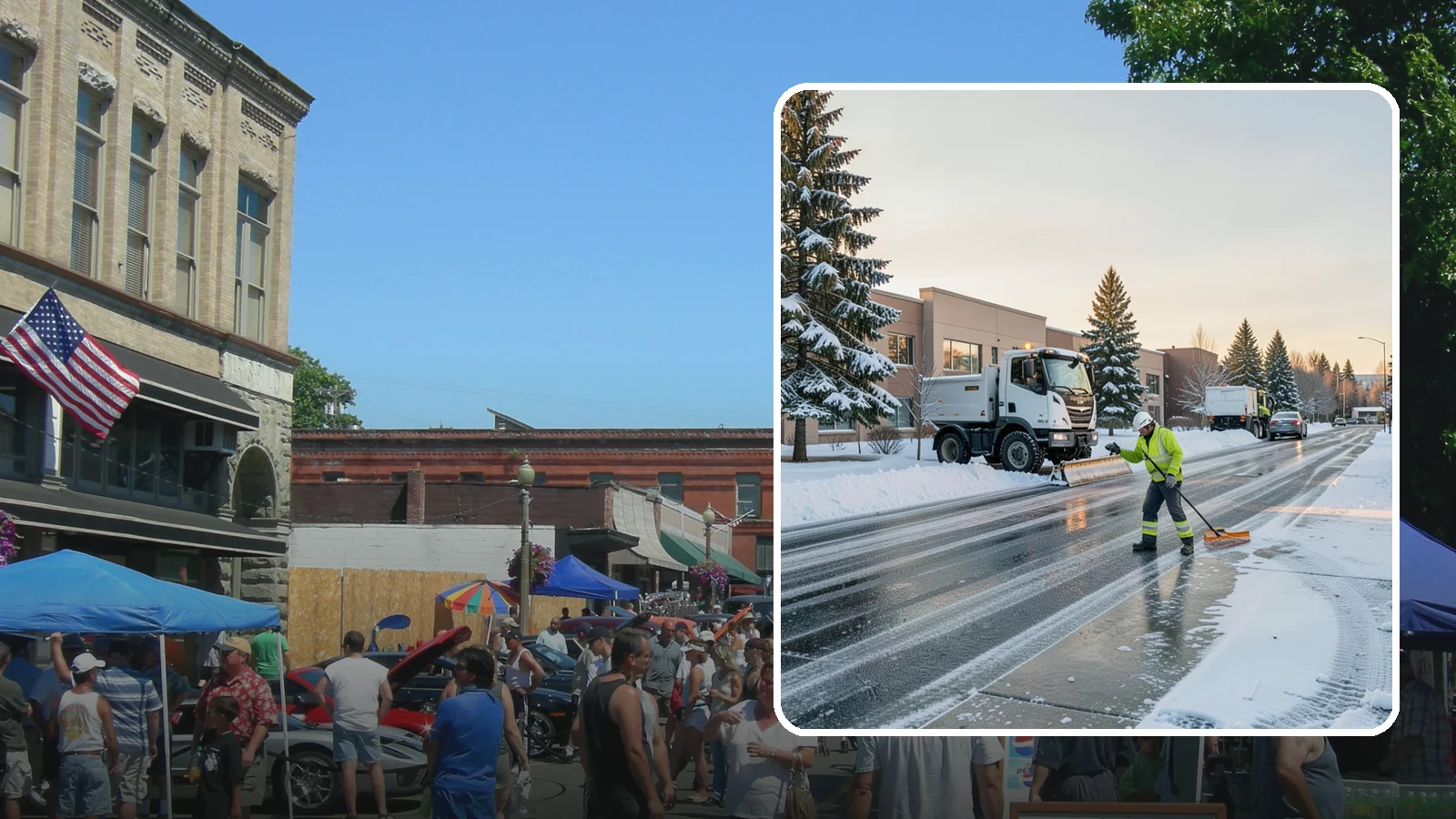 Office Park Snow Removal in Snohomish, Snohomish County, WA - Across multiple buildings and shared lots, we coordinate one seamless snow plan so every tenant's employees arrive to a cleared...