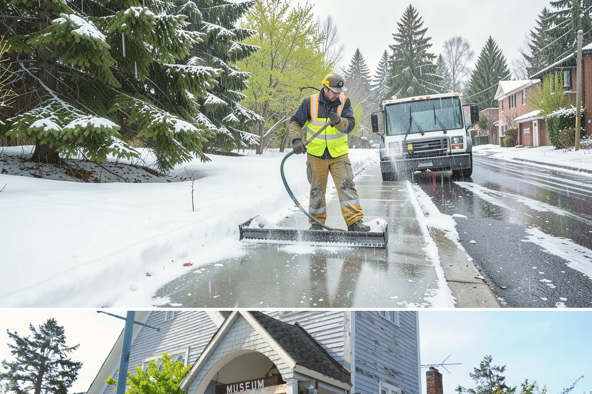 Office Park Snow Removal in Steilacoom, Pierce County, WA - Office parks need dependable service December through February around weekday morning freeze events.