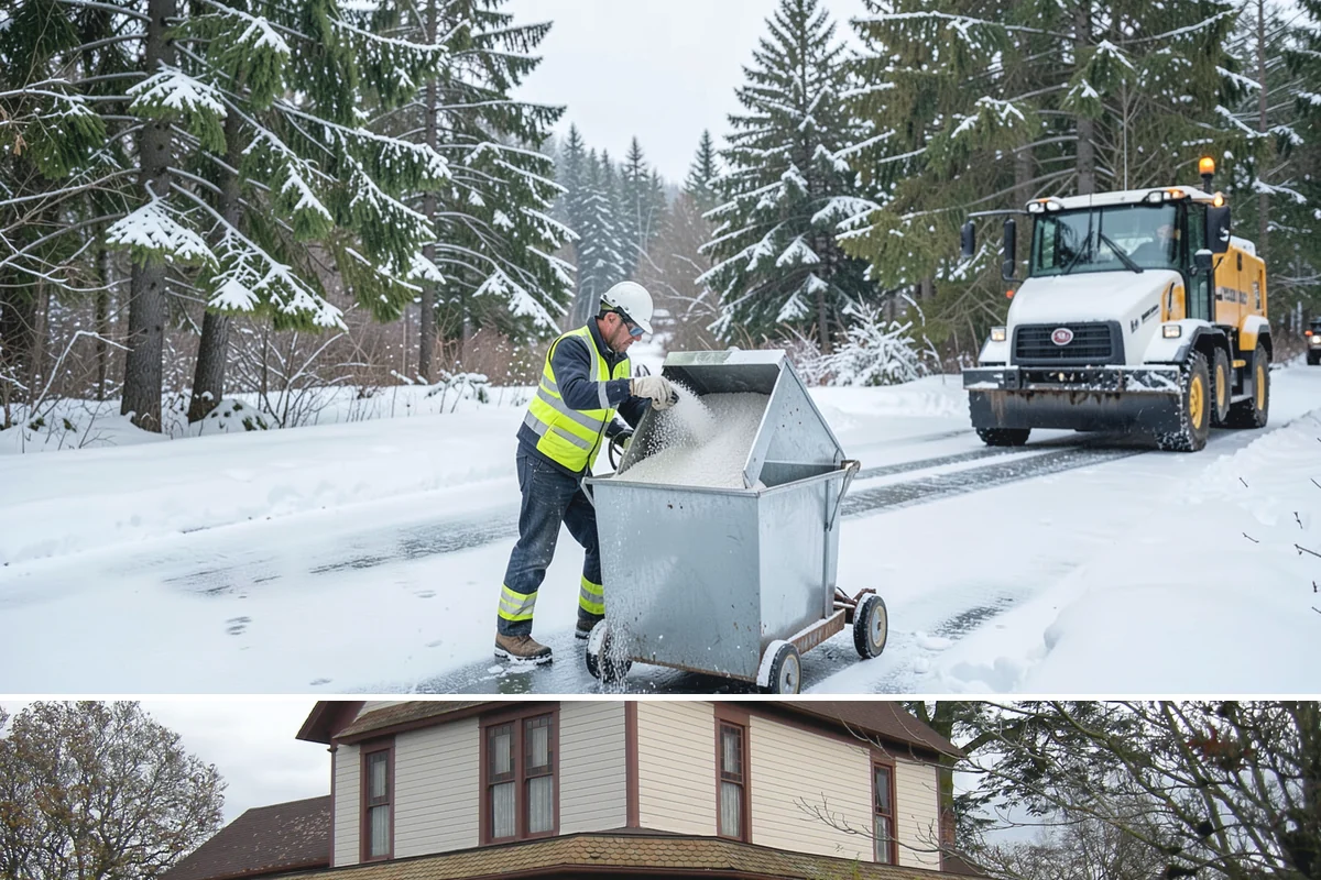 Office Park Snow Removal in Sumner, Pierce County, WA - Office parks need dependable service December through February around weekday morning freeze events.