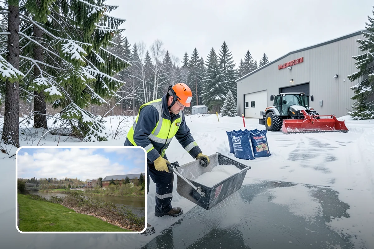 Office Park Snow Removal in Tukwila, King County, WA - Whole-campus coordination across shared lots and drives
