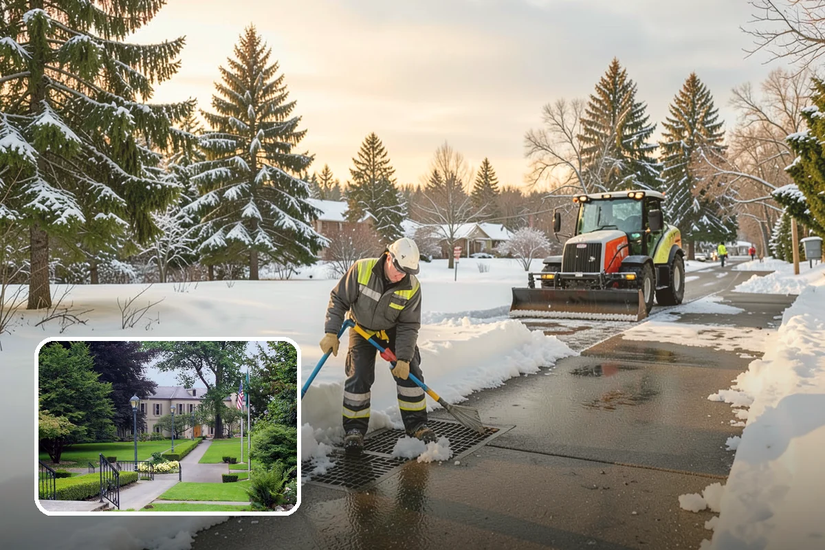 Office Park Snow Removal in Woodinville, King County, WA - Whole-campus coordination across shared lots and drives