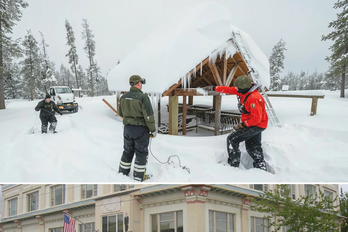 Office Parking Lot Snow Removal in Anacortes, Skagit County, WA - Office lots need the most attention during December and January cold snaps when overnight temperatures dip below freezing after...