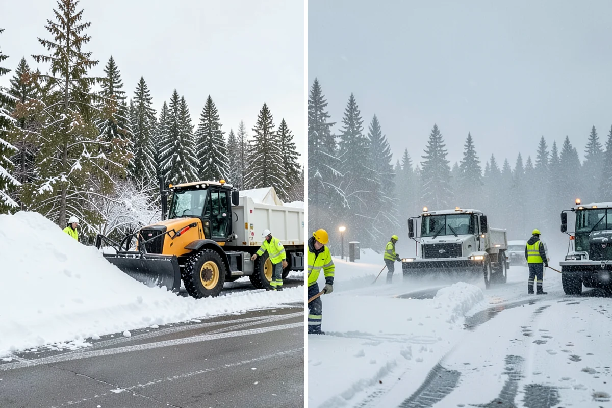 Office Parking Lot Snow Removal in Arlington, Snohomish County, WA - Confirm your lot layout, entrances, and reserved spaces in advance