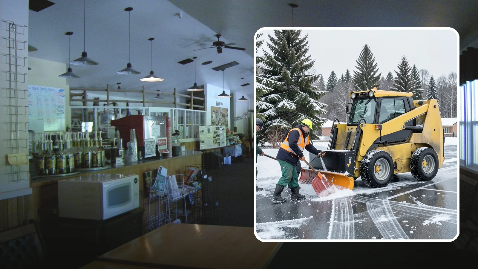Office Parking Lot Snow Removal in Black Diamond, King County, WA - Keep your office lot open and safe for arriving employees and clients when a rare Western Washington snowfall or ice event hits.