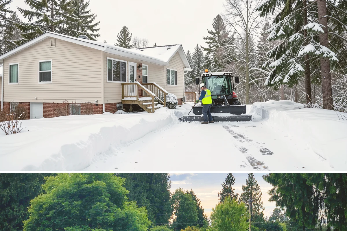 Office Parking Lot Snow Removal in Bonney Lake, Pierce County, WA - Office lots need the most attention during December and January cold snaps when overnight temperatures dip below freezing after...