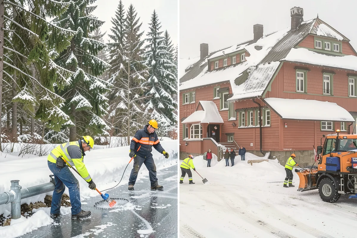 Office Parking Lot Snow Removal in Bothell, King County, WA - Confirm your lot layout, entrances, and reserved spaces in advance