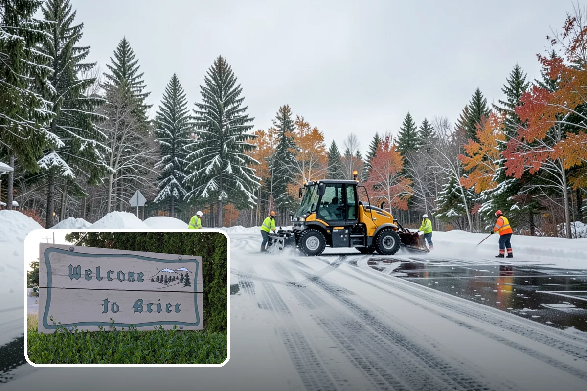 Office Parking Lot Snow Removal in Brier, Snohomish County, WA - Early-morning clearing timed to beat the commute
