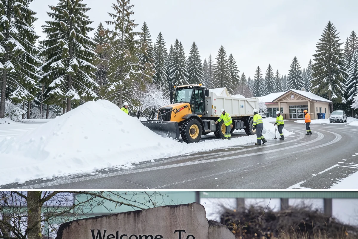 Office Parking Lot Snow Removal in Buckley, Pierce County, WA - Office lots need the most attention during December and January cold snaps when overnight temperatures dip below freezing after...