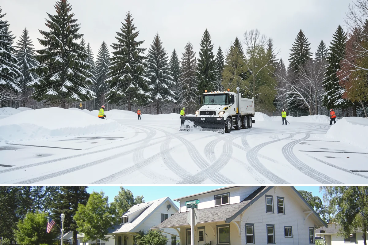 Office Parking Lot Snow Removal in DuPont, Pierce County, WA - Office lots need the most attention during December and January cold snaps when overnight temperatures dip below freezing after...