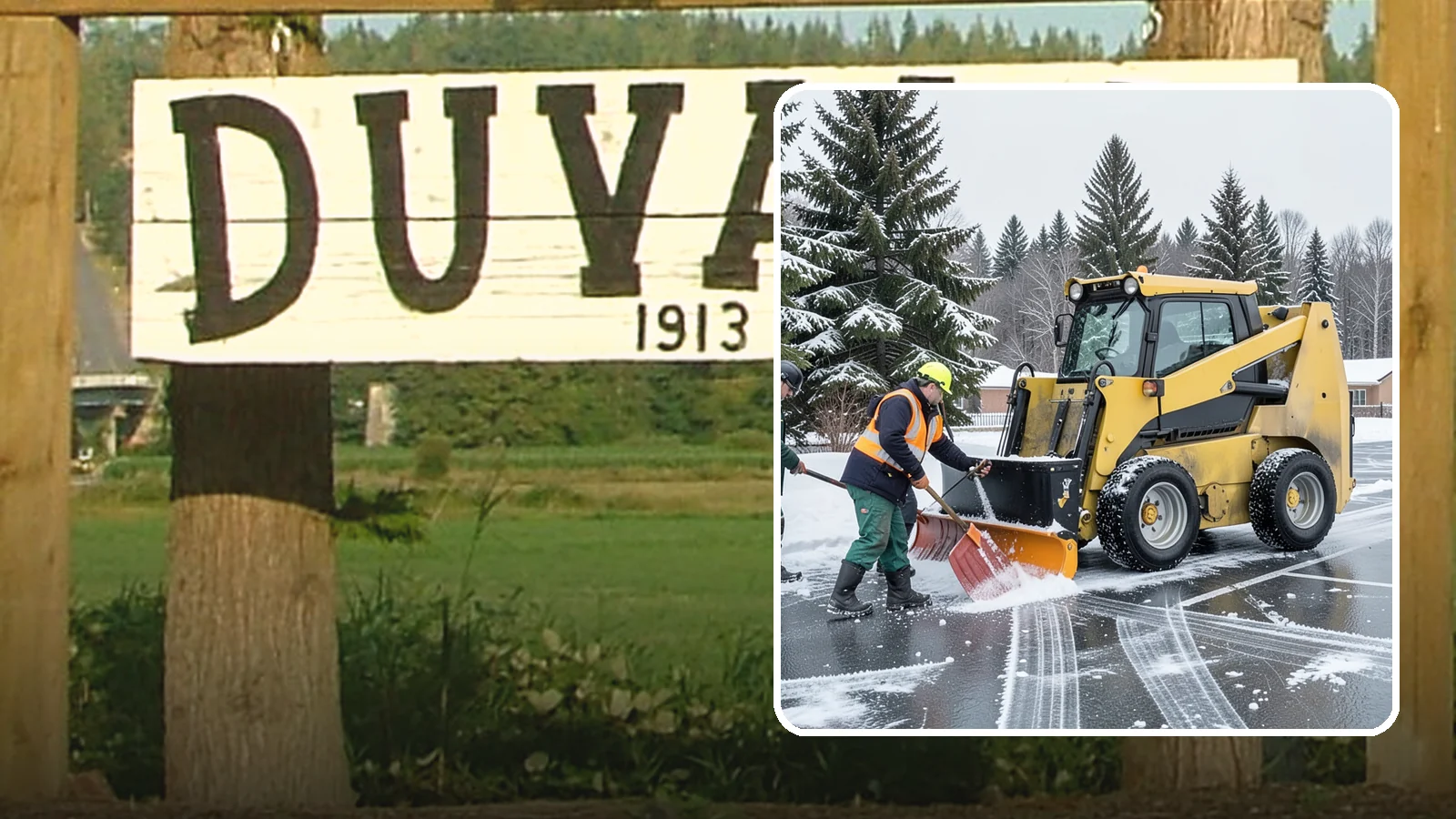 Office Parking Lot Snow Removal in Duvall, King County, WA - Keep your office lot open and safe for arriving employees and clients when a rare Western Washington snowfall or ice event hits.