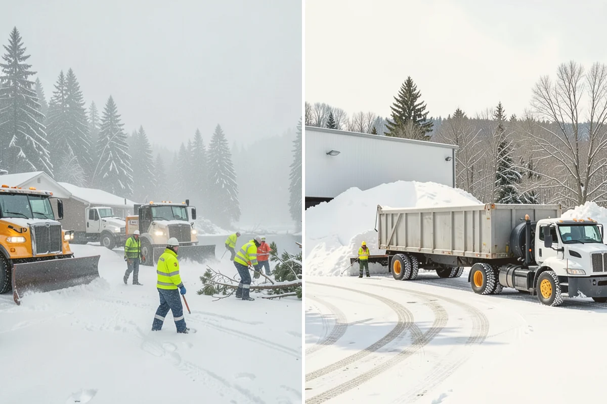 Office Parking Lot Snow Removal in Edmonds, Snohomish County, WA - Confirm your lot layout, entrances, and reserved spaces in advance