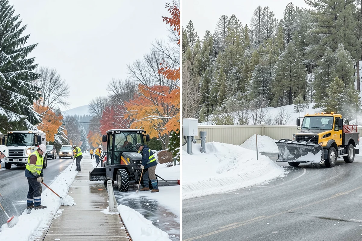 Office Parking Lot Snow Removal in Fircrest, Pierce County, WA - Confirm your lot layout, entrances, and reserved spaces in advance